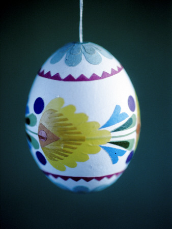 A Decorative Egg Hanging In A String, Easter by Johanna Ekmark Pricing Limited Edition Print image