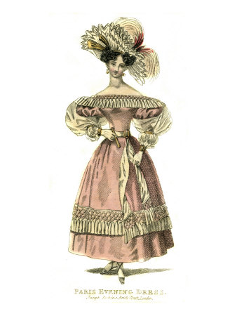 Paris Evening Dress From 1830 by Rudolf Eischstaedt Pricing Limited Edition Print image