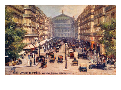 Paris, L'avenue De L'opera, 1914 by Aubrey Beardsley Pricing Limited Edition Print image
