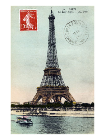 The Eiffel Tower Next To The Seine In Paris by Hugh Thomson Pricing Limited Edition Print image