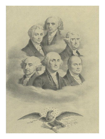 First Six Presidents Of The United States Of America by Kate Greenaway Pricing Limited Edition Print image