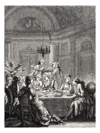 Daily Life In French History: An Aristocratic Supper During Reign Of Louis Xv by William Hole Pricing Limited Edition Print image
