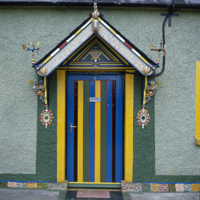 Highly Decorative Painted Front Door, County Cork, Ireland by Mark Fiennes Pricing Limited Edition Print image
