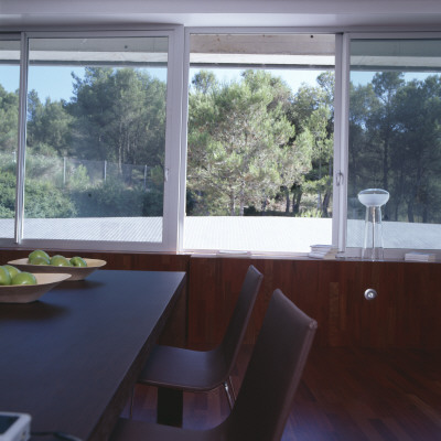 Casa Muntaner, Igualada, Dining Room With Big Windows, Architect: Xavier Claramunt by Eugeni Pons Pricing Limited Edition Print image