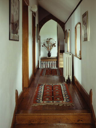 The Red House, Bexleyheath, Corridor With Rugs, 1859-60, Architect: Philip Webb by Charlotte Wood Pricing Limited Edition Print image