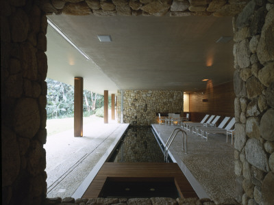 Casa Araras, Brazil, Indoor Pool, Architect: Marcio Kogan by Alan Weintraub Pricing Limited Edition Print image