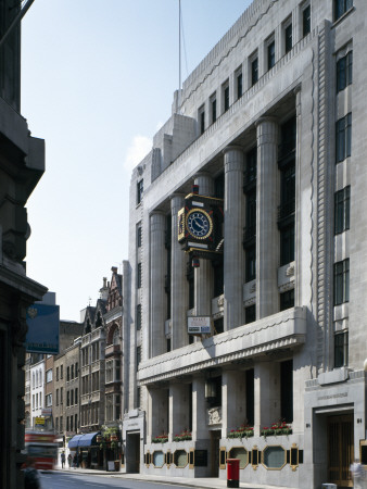 Daily Telegraph, 120 Fleet Street, London, 1928, Architect: Elcock And Sutcliffe Thomas Tait by David Churchill Pricing Limited Edition Print image