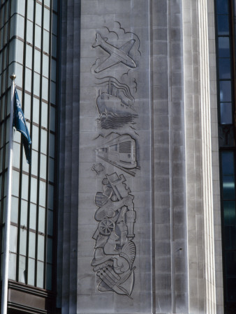 Barkers Of Kensington Arcade, Kensington High Street, London, 1933, Detail Of Carved Fa?E by David Churchill Pricing Limited Edition Print image