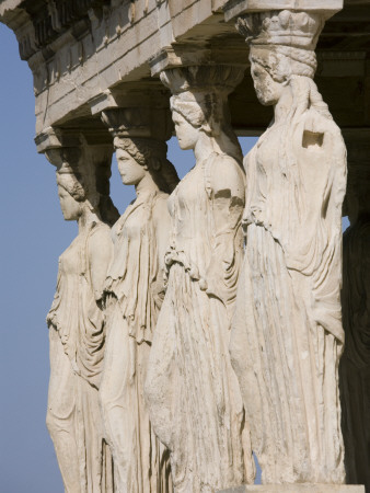 The Acropolis, Athens, The Erechtheion, 420 - 403 Bc, Porch Of The Caryatids, Architect: Mnesikles by Colin Dixon Pricing Limited Edition Print image