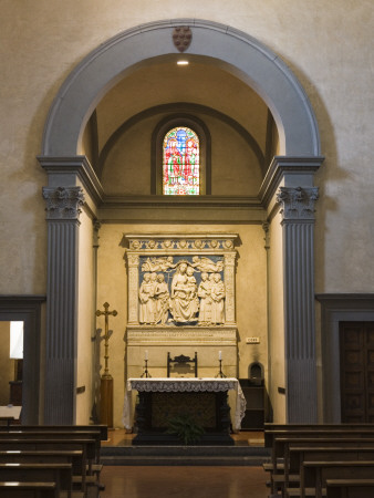 Small Alter At Basilica Of Santa Croce, Florence, Italy by David Clapp Pricing Limited Edition Print image