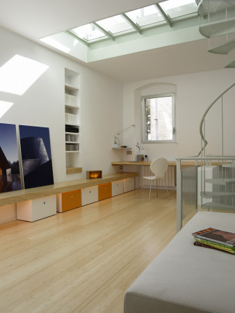 Lloret De Mar, Girona, First Floor Interior, Living Area - Glass Floor, Architect: Anne Bugugnani by Eugeni Pons Pricing Limited Edition Print image