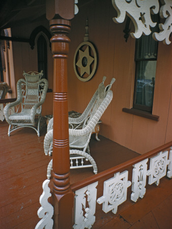 Front Porch, Oak Bluffs, Martha's Vineyard, Massachusetts by Farrell Grehan Pricing Limited Edition Print image