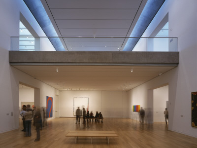 The Museum Of Modern Art, Fort Worth, Texas (2002) Interior Of Art Gallery With Split Level by John Edward Linden Pricing Limited Edition Print image