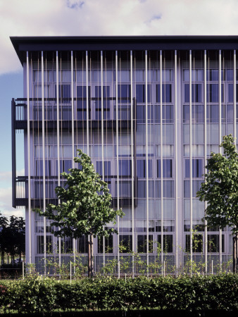 Office Development 02, Edinburgh Park, Scotland, Building Exterior With Landscaping by Keith Hunter Pricing Limited Edition Print image