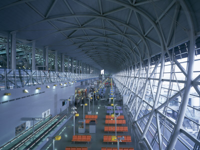 Kansai Airport, Osaka, Japan, Architect: Renzo Piano Building Workshop by John Edward Linden Pricing Limited Edition Print image