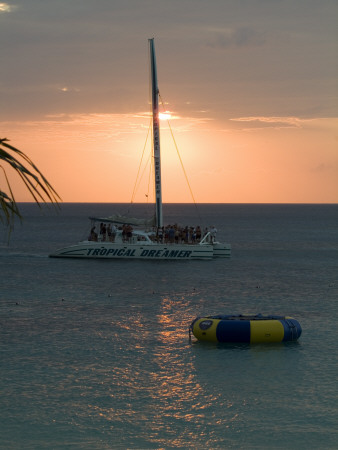 Sunset, Doctor's Cave Beach, Montego Bay, Jamaica by Natalie Tepper Pricing Limited Edition Print image