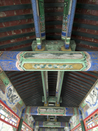 Long Corridor Ceiling Detail, Summer Palace, Beijing, China by Natalie Tepper Pricing Limited Edition Print image
