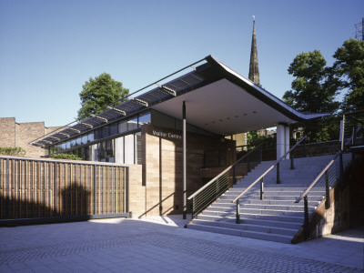 Visitor Interpretation Centre, Coventry, Front Entrance To Visitor Centre Day Time by Peter Durant Pricing Limited Edition Print image