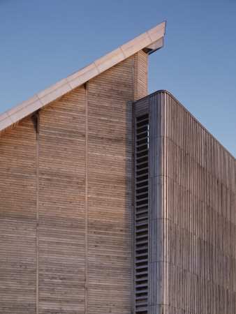 National Maritime Museum Cornwall, Falmouth , Exterior Timber Cladding Roof Detail by Peter Durant Pricing Limited Edition Print image