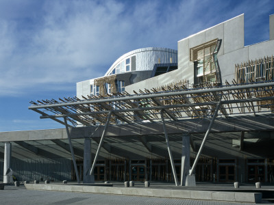 The Scottish Parliament, Edinburgh, Scotland, Public Entrance, Architect: Embt-Rmjm by Nicholas Kane Pricing Limited Edition Print image