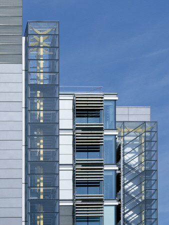 Office Development, Paddington London, Stair And Lift Detail, Architect: Richard Rogers Partnership by Peter Durant Pricing Limited Edition Print image
