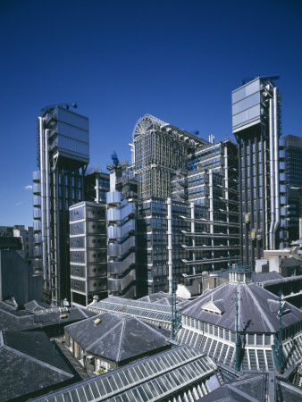 Lloyd's Building, City Of London, 1986, Overall Exterior, Architect: Richard Rogers Partnership by Richard Bryant Pricing Limited Edition Print image