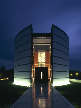 Ruskin Library, Lancaster University, Exterior At Night, Architect: Mccormac Jamieson Pritchard by Richard Bryant Pricing Limited Edition Print image