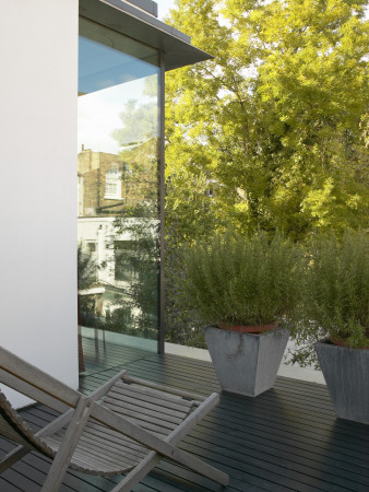 Refurbished House In Camden Town, Roof Terrace, Architect: Munkenbeck And Marshall by Richard Bryant Pricing Limited Edition Print image