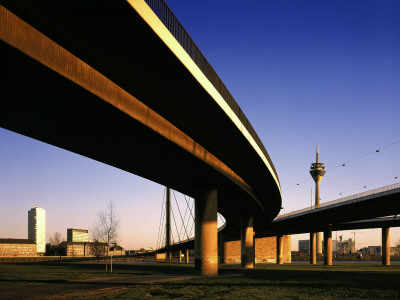 Rheinknie Bridge by Ralph Richter Pricing Limited Edition Print image