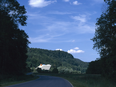 Sto - Building, Stuhlingen, Germany, Modern Angular Offices In Wooded Landscape, Architect Wilford by Richard Bryant Pricing Limited Edition Print image