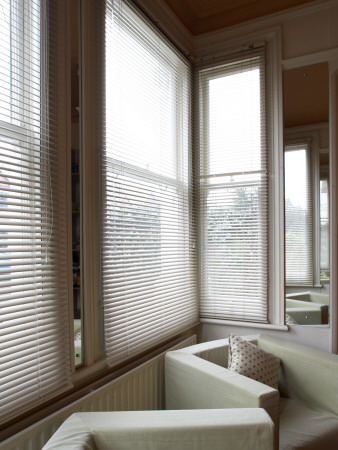 House In South West London, Bay Window With Cube Chairs by Tim Mitchell Pricing Limited Edition Print image