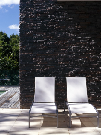 See Through' Residence, Auckland, Detail Of Sun Loungers, Architect: Daniel Marshall Architect by Richard Powers Pricing Limited Edition Print image