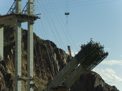 Construction Workers On The Hoover Dam Bridge, Arizona Side by Richard Williamson Pricing Limited Edition Print image