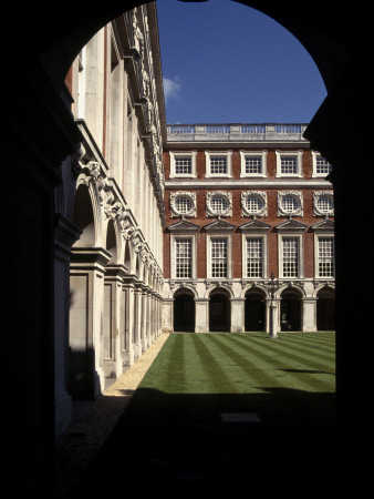 Hampton Court Palace, London, Courtyard Designed By Sir Christopher Wren For William And Mary by Robert O'dea Pricing Limited Edition Print image
