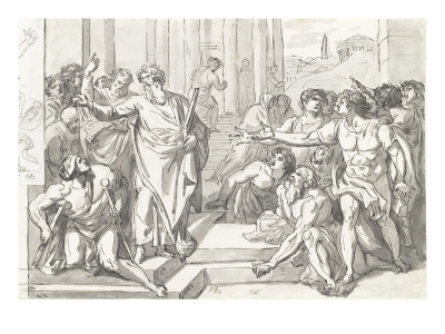 Album : Saint Paul Guerissant Un Infirme by Jacques-Louis David Pricing Limited Edition Print image