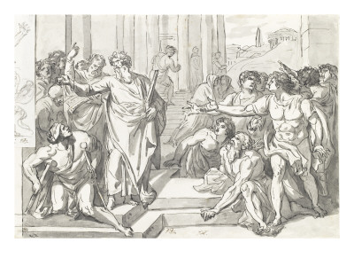 Album : Saint Paul Guérissant Un Infirme by Jacques-Louis David Pricing Limited Edition Print image