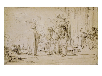 Sara Se Plaint A Abraham De Agar by Rembrandt Van Rijn Pricing Limited Edition Print image