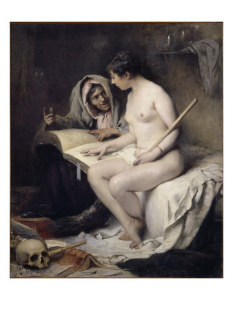 La Leçon Avant Le Sabbat by Louis Maurice Boutet De Monvel Pricing Limited Edition Print image