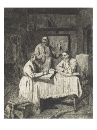 Une Discussion Theologique by Edouard Moyse Pricing Limited Edition Print image