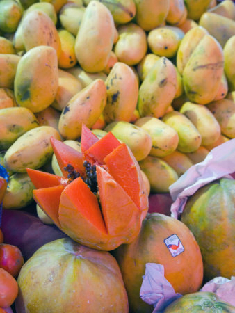 Mangos And Papayas, San Miguel De Allende, Guanajuato State, Mexico by Julie Eggers Pricing Limited Edition Print image