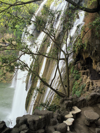 Cave Behind Huangguoshu Falls, Anshun, Guizhou, China by Charles Crust Pricing Limited Edition Print image