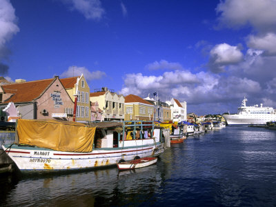 Floating Market, Curacao, Netherlands Antilles by Michael Defreitas Pricing Limited Edition Print image