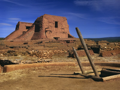 Ruins Of Mission De Nestra Senora De Los Angeles De Porciuncula, New Mexico, Usa by Jerry Ginsberg Pricing Limited Edition Print image