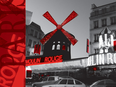 Moulin Rouge In Red by Cylia Woods Pricing Limited Edition Print image