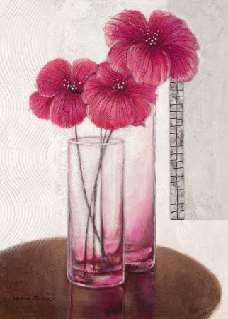 Three Hibiscus For You by Yves Blanc Pricing Limited Edition Print image