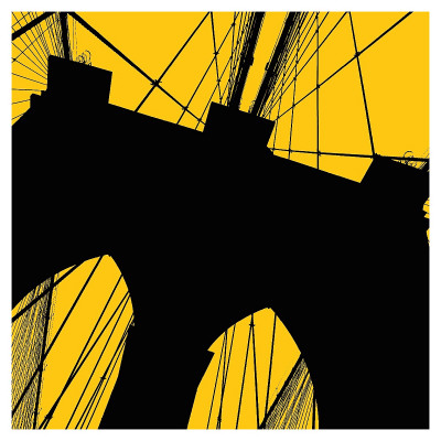 Brooklyn Bridge (Yellow) by Erin Clark Pricing Limited Edition Print image