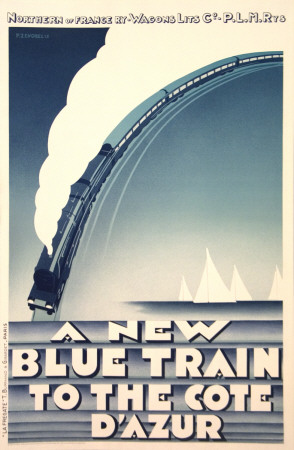 Blue Train-Cote D'azur by Zenobel Pricing Limited Edition Print image