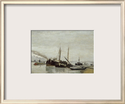 Peniches Sur La Seine A Bercy by Armand Guillaumin Pricing Limited Edition Print image