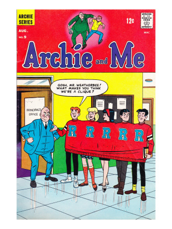 Archie Comics Retro: Archie And Me Comic Book Cover #9 (Aged) by Dan Decarlo Pricing Limited Edition Print image
