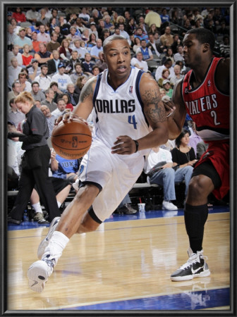 Portland Trail Blazers V Dallas Mavericks: Caron Butler And Wesley Matthews by Glenn James Pricing Limited Edition Print image